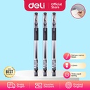 Deli Gel Pen Pulpen Gel warna Hitam 0.5mm S802