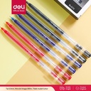 Deli Gel Pen Pulpen Gel warna Hitam/Biru 0.5mm A116