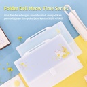 Deli Expanding File Plastik untuk kebutuhan sekolah pelajar 72579