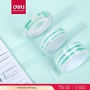Deli isolasi /cellotape untuk sekolah 12 mmx14y *38um 12pcs/Rol 30011