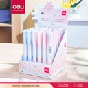 Deli Pulpen Retractable Sakuraru Series Bullet tip 0.7mm 4 warna S311
