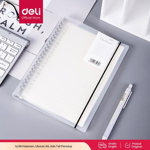 Deli Loose-Leaf Buku Notebook spiral A5 60 lembar HA560