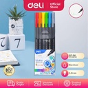 Deli Pena liner Segitiga 6 warna (campuran) EQ900-06