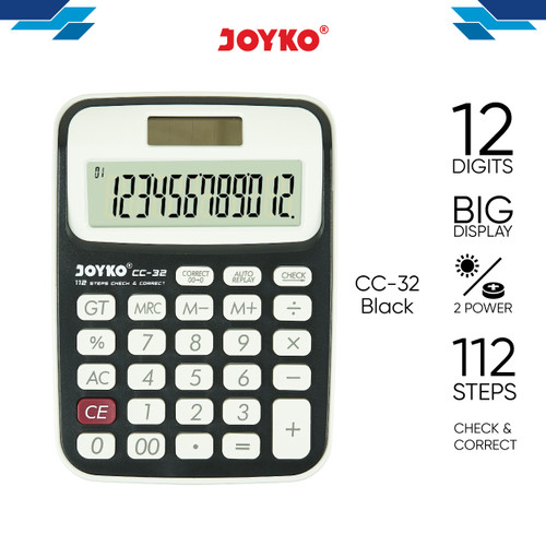 Calculator / Kalkulator Joyko CC-32 / 12 Digits / Check Correct