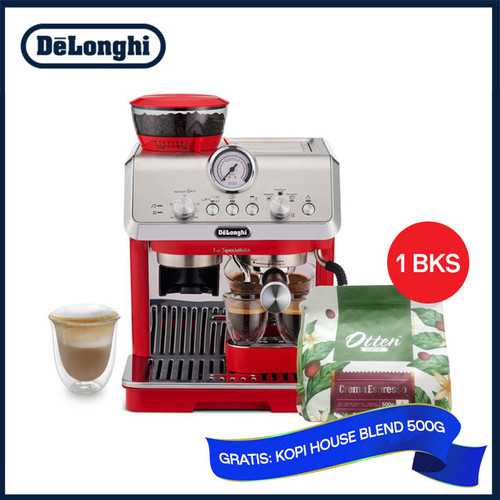 Delonghi EC9155.RD La Specialista Arte Semi Pro Coffee Machine - Red
