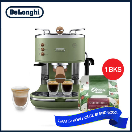 Delonghi ECOV 311.GR Icona Vintage Espresso Machine - Mesin Kopi