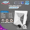 Exhaust Fan Plafon 12 Inch Kipas Angin Dak / Hexos Plafon Ceiling 12"