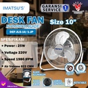 Kipas Angin Meja / Desk Fan 10" Inch Tornado Baling Besi / Metal Blade