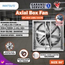 Blower Exhaust Box Fan Kandang Ayam 50 Inch 380V 3 Phase Motor Direct
