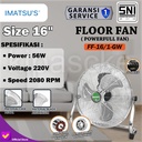Kipas Angin Lantai / Meja Tornado 16 Inch Floor / Desk Fan 16 Inch