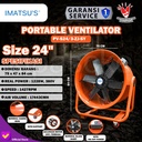 Portable Ventilator / Blower / Exhaust 24" Inch Kipas Drum Blower Fan