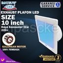 Exhaust Fan Plafon LED 10" Hexos Plafon Ceiling Exhaust Led