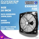 Hexos Exhaust Fan Dinding Besi 16" Exhaust Industrial Fan