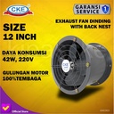 Drum Fan 12 Inch CKE Drum Blower Tabung Axial Drum Blower Gedung