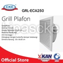 Grill Plafon Kotak 10 inch Diffuser Plafon Kotak 10 inch