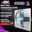 Kipas Blower Fan 36" 3 Phase Gantung Hanging Box Fan