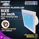 Imatsu Ceiling Duct BPT10-15K-LED 10Inch Exhaust Plafon Exhaust Toilet