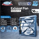Exhaust Fan CKE Standard Shutter BN 16 Inch Fan Rumah Toilet Eksos