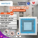 Imatsu Ceiling Duct BPT15-14-LED 5.6Inch Exhaust Plafon Exhaust Toilet