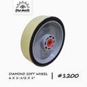 TJAP MATA / CAP MATA Diamond Soft Wheel 6" X 1 1/2" X 1" Kuning #1200