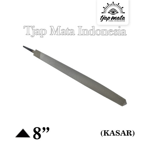 TJAP MATA / CAP MATA Kikir Segi Tiga, (Tanpa Gagang - Kasar) - 8"