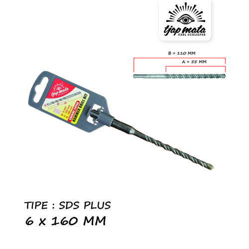 TJAP MATA / CAP MATA Mata Bor Beton / Drill Bits SDS PLUS 6 X 160 MM