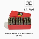TJAP MATA / CAP MATA Huruf Ketok / Letter Punch 12 MM