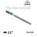 TJAP MATA / CAP MATA Kikir 1/2 Bulat (Kasar) 12", Gagang Karet