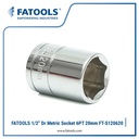 FATOOLS S120620 1/2" Dr Socket 6PT 20mm Kunci Sok CrV Vanadium