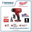 Milwaukee M18 BHG-0 Heat Gun Cordless Hot Gun Baterai