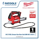 Milwaukee M12 GG-0 Grease Gun Pompa Gemuk Baterai Cordless