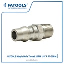 FATOOLS 20PM Nipple Male Thread 1/4” R Quick Coupler Plug Kopler