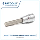 FATOOLS 1/2" Dr Socket Hex Bit M10 x 85 S1206HX-10 Kunci L Sock