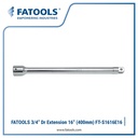 FATOOLS 3/4" Dr Socket Extension 16" S1616E16 Sambungan Kunci Sock 400