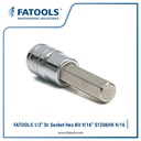 FATOOLS 1/2" Dr Socket Hex Bit 9/16" S1206HX-9/16 Kunci Sock L Inci