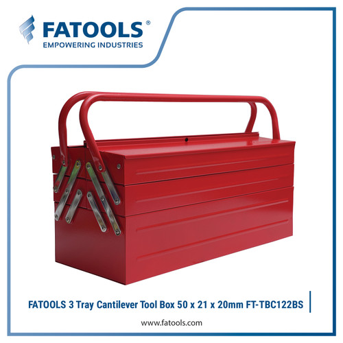 FATOOLS TBC122BS 5 Tray Cantilever Tool Box Perkakas Besi 5 Tingkat