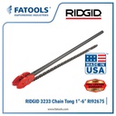 Ridgid 92675 3233 Double End Chain Tongs 1" to 6"