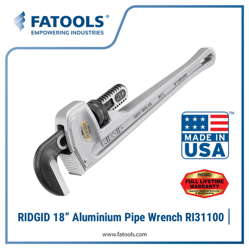 RIDGID 31100 18" Aluminium Pipe Wrench Kunci Pipa