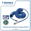 CEJN Spiral Hose 6.5x10mm 2m c/w Couplers 19 958 9414