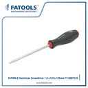 FATOOLS SDEF125 Flat Electrician Screwdriver 1.0X5.5mm Obeng Minus