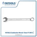 FATOOLS CW15 Metric Combination Wrench 15mm Kunci Ring Pas Spanner