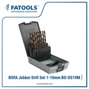 FATOOLS BO-DS19M BOFA H.S.S Jobber Drill Set 1-10MM Mata Bor