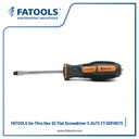 FATOOLS SDFH075 - GO-THRU SCREWDRIVER TIP FLAT SCREWDRIVER 0.8x4x75