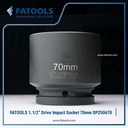FATOOLS 1.1/2" Dr Impact Socket 70mm 6PT Metric Kunci Sock SP380670