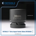 FATOOLS 1" Dr Impact Socket 38mm 6PT Metric Kunci Sock SP250638