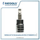 FATOOLS S0806PD-5.5 3/8" Dr Socket Flat Screwdriver Bit 1.0X5.5mm