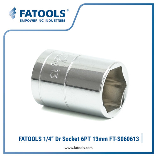 FATOOLS S060613 - 1/4" SOCKET METRIC 6PT SIZE 13
