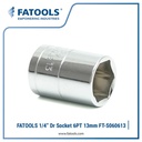 FATOOLS S060613 - 1/4" SOCKET METRIC 6PT SIZE 13