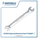 FATOOLS OE0607 - DOUBLE OPEN END WRENCH SIZE 6x7