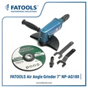 FATOOLS NP-AG180 Air Angle Grinder 7" Gerinda Angin Pneumatic